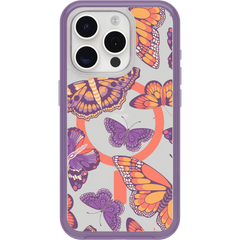 iPhone 15 Pro Symmetry Series Clear Case for MagSafe Fluttering Flora