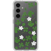 Galaxy S24 Symmetry Series Clear Clovers Case