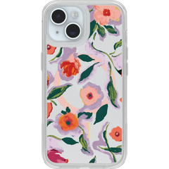 iPhone 17e, iPhone 16e, iPhone 15 and iPhone 14 Symmetry Series Clear for MagSafe Confetti of Blossoms Case