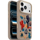 iPhone 17 Pro Symmetry Series Cactus Leather Embroidery Case