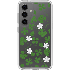 Galaxy S24 Symmetry Series Clear Clovers Case