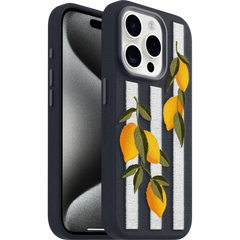 iPhone 15 Pro Symmetry Series Cactus Leather Embroidery Case