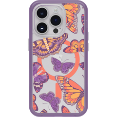 iPhone 14 Pro Symmetry Series Clear Case for MagSafe Fluttering Flora