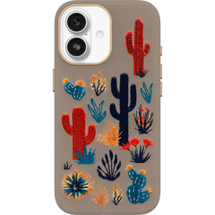 iPhone 17 Symmetry Series Cactus Leather Embroidery Case