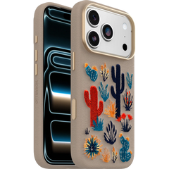 iPhone 17 Pro Symmetry Series Cactus Leather Embroidery Case