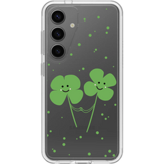 Galaxy S24 Symmetry Series Clear Clovers Case