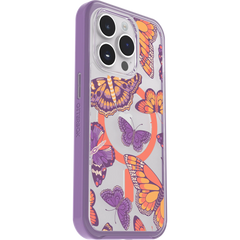 iPhone 14 Pro Symmetry Series Clear Case for MagSafe Fluttering Flora